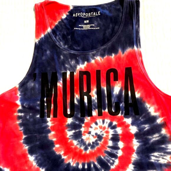 Aeropostale Men's Tie Dye Tank Top Medium - Picture 2 of 5